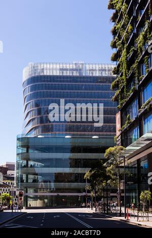 Il vetro encassed UTS edificio centrale ha molte caratteristiche di design esclusive. Progettato da Australian architectural firm FJMT, esso offre un 10-twiste livello Foto Stock