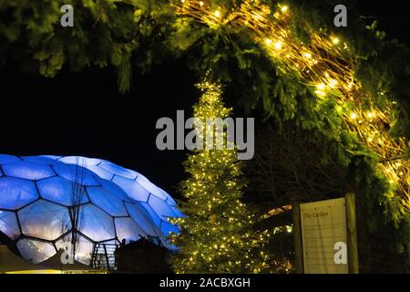 Eden Project, Festa di Natale 2019 Foto Stock