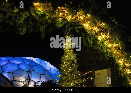 Eden Project, Festa di Natale 2019 Foto Stock