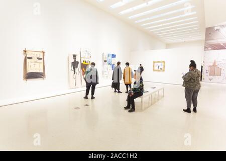 Basquiat "defacement" Guggenheim Foto Stock