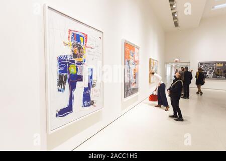 Basquiat "defacement" Guggenheim Foto Stock