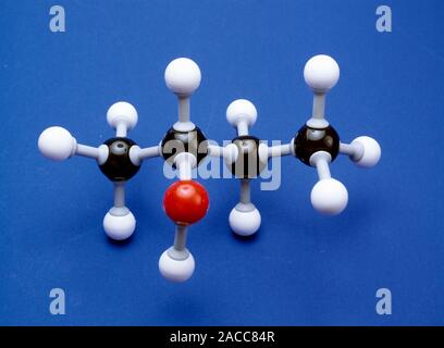 Alcool secondario molecola. Il modello molecolare di butanolo