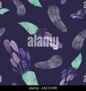 Raccolta di inchiostro disegnata a mano di verdure, erbe aromatiche e spezie. Vintage cibo sano illustrazione. Cibo colorato disegni Foto Stock