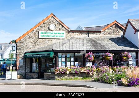 Braunton & Museo Distrettuale, Caen Street, Braunton, Devon, Inghilterra, Regno Unito Foto Stock