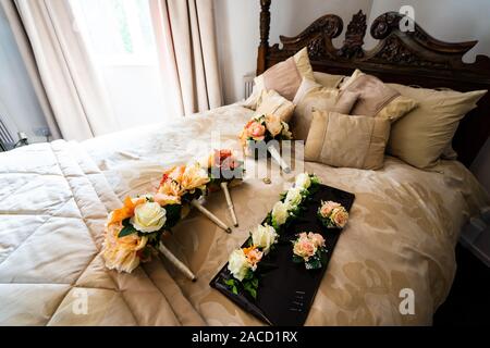 The Manor Hotel and Guest House, situato a Cheadle, struttura per matrimoni di secondo livello nello Staffordshire, B&B per famiglie, cerimonia, matrimoni Staffordshire, Foto Stock