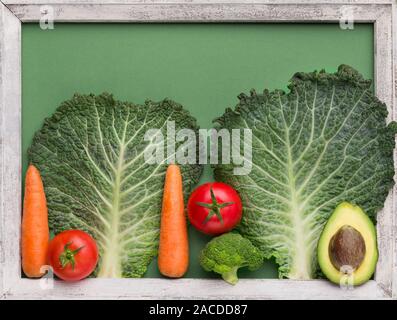 Close up di verdure fresche creazione immagine di vita Foto Stock