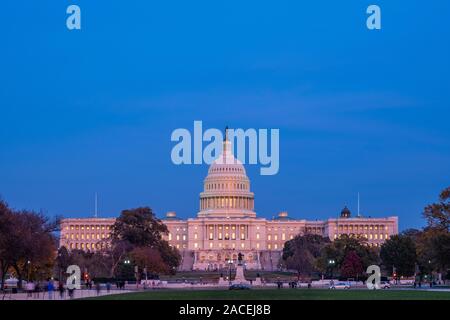 Esterno della United States Capitol Building Foto Stock
