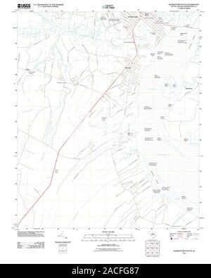 USGS TOPO Map South Carolina SC Georgetown Sud 20110817 TM il restauro Foto Stock