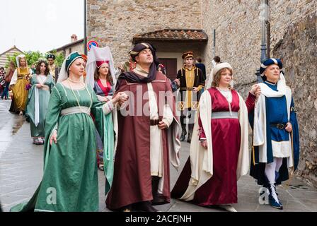 Maifest 2012 a Lucignano Toskana Italien Foto Stock