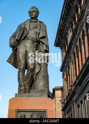 William Henry Playfair statua da Alexander o sabbiose Stoddart, Camere Street, Edimburgo, Scozia, Regno Unito Foto Stock