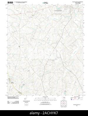 USGS TOPO Map South Carolina SC Saluda Sud 20110826 TM il restauro Foto Stock
