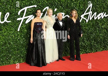 Roberta Armani, Cate Blanchett, Giorgio Armani e Julia Roberts, la moda Awards 2019, Royal Albert Hall di Londra, UK, 02 dicembre 2019, Foto di R Foto Stock