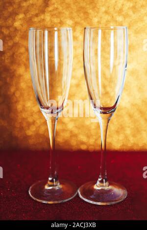 Anno nuovo champagne. Foto Stock