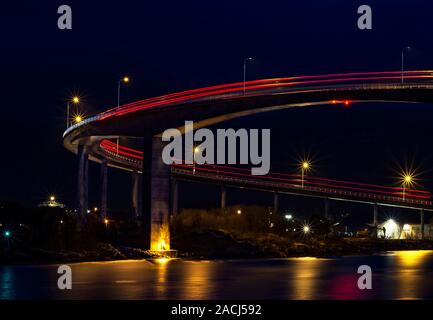 Ponte nel Bronnoysund Norvegia settentrionale. Foto Stock
