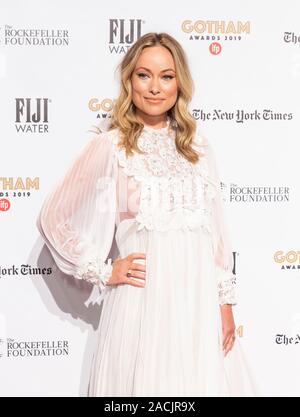 New York, NY - 2 Dicembre 2019: Olivia Wilde assiste l'IFP XXIX annuale di Gotham Independent Film Awards a Cipriani Wall Street Foto Stock