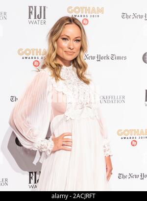 New York, NY - 2 Dicembre 2019: Olivia Wilde assiste l'IFP XXIX annuale di Gotham Independent Film Awards a Cipriani Wall Street Foto Stock