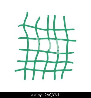 Handdrawn griglia. Illustrazione Vettoriale. Corsa e inchiostro marcatore. Illustrazione Vettoriale