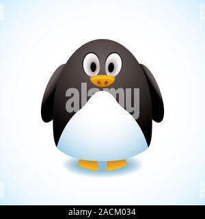 Pinguino del fumetto Foto Stock