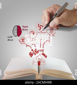 libro aperto Foto Stock