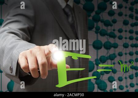 E=mcÂ² Albert Einsteins fisico Foto Stock