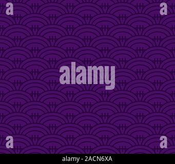 Rugby viola seamless pattern. Pattern inclusi nel campione. Illustrazione Vettoriale. Illustrazione Vettoriale