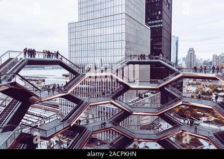 La nave, Cantieri Hudson, New York City, Stati Uniti d'America. Foto Stock