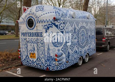 Pofferdikkie Poffertjes Kraam a Amsterdam Paesi Bassi 2019 Foto Stock