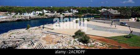 Vista su Admiral Farragut Parco Ciutadella City, isola di Minorca, Isole Baleari, Spagna, Europa Foto Stock