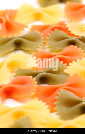 Sfondo delle farfalle di pasta. Foto Stock