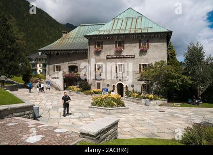 Maison de la Montagne, HQ delle guide di alta montagna' Company in Chamonix Mont Blanc, Alta Savoia (74), Auvergne-Rhone-Alpes regione, Francia Foto Stock