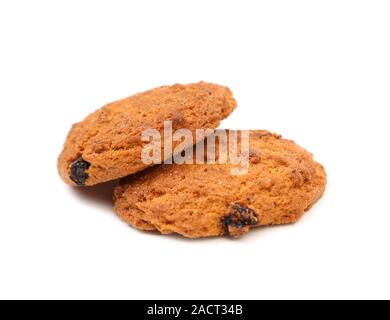 Farina di avena cookies con uvetta Foto Stock