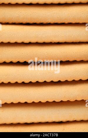 Sullo sfondo di un picchetto di soda saltine cracker. Foto Stock