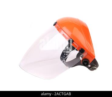 Vista laterale di protezione per il viso. Foto Stock