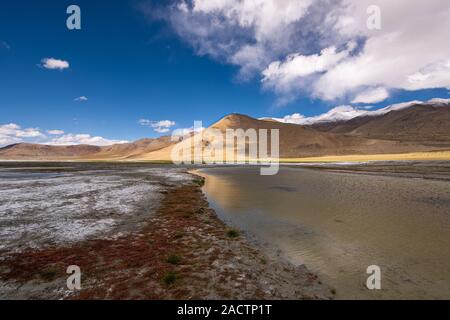 Tso Kar lago in Ladakh, India Foto Stock