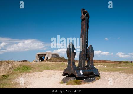 Battaglia dell'Atlantico Memorial Museum, Pointe de Pen Hir, Camaret-sur-Mer, Crozon penisola, Finisterre (29), Brittany, Francia Foto Stock