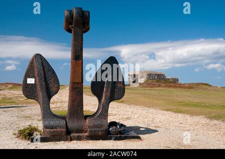 Battaglia dell'Atlantico Memorial Museum, Pointe de Pen Hir, Camaret-sur-Mer, Crozon penisola, Finisterre (29), Brittany, Francia Foto Stock