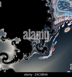 GREEN coloratissimi modelli astratti Foto Stock