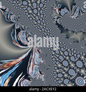 GREEN coloratissimi modelli astratti Foto Stock