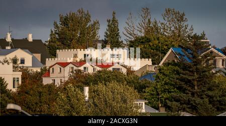 Neigborhoods residenziale, Reykjavik, Islanda Foto Stock