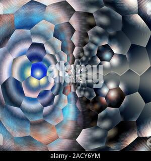 GREEN coloratissimi modelli astratti Foto Stock