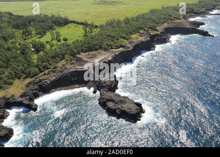 Maurizio Costa sud vicino Souffleur, Oceano Indiano Foto Stock