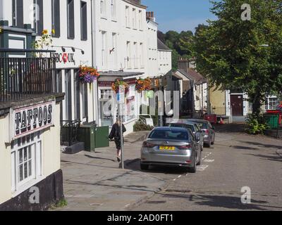 CHEPSTOW, Regno Unito - CIRCA NEL SETTEMBRE 2019: Vista della città di Chepstow Foto Stock