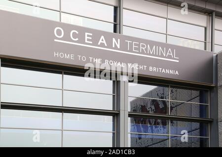 Edinburgh, Ocean Terminal, Royal Yacht Britannia Foto Stock