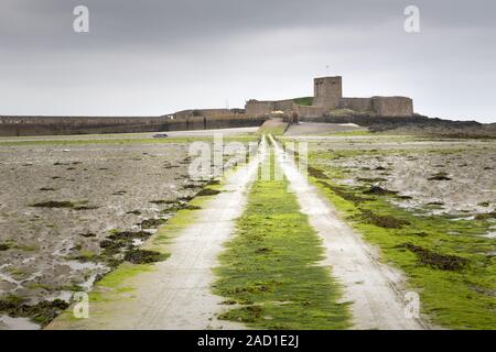 St. Aubin's Fort sul canale isola di Jersey, Regno Unito Foto Stock