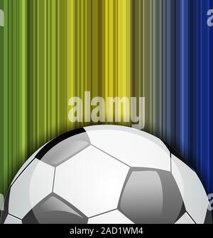 Lo sfondo con il pallone da calcio, brasile 2014 Campionato di calcio Foto Stock