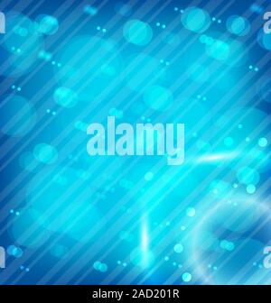 Abstract Techno sfondo blu con il cerchio trasparente Foto Stock