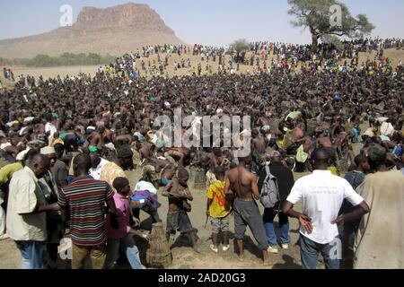 Paese Dogon : villaggio di Bamba 2014 Foto Stock