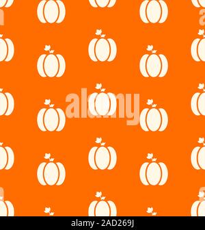 Zucche di Halloween seamless pattern. Acquerello. Foto Stock