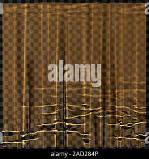 Array con particelle di dinamica. 3d la tecnologia avveniristica stile. Abstract background. I punti luminosi. Illustrazione Vettoriale. Illustrazione Vettoriale