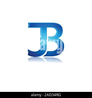 J&B logo iniziale. Iniziale logo JB modello disegno vettoriale. JB minimalista lettera logo illustrazione vettoriale Illustrazione Vettoriale